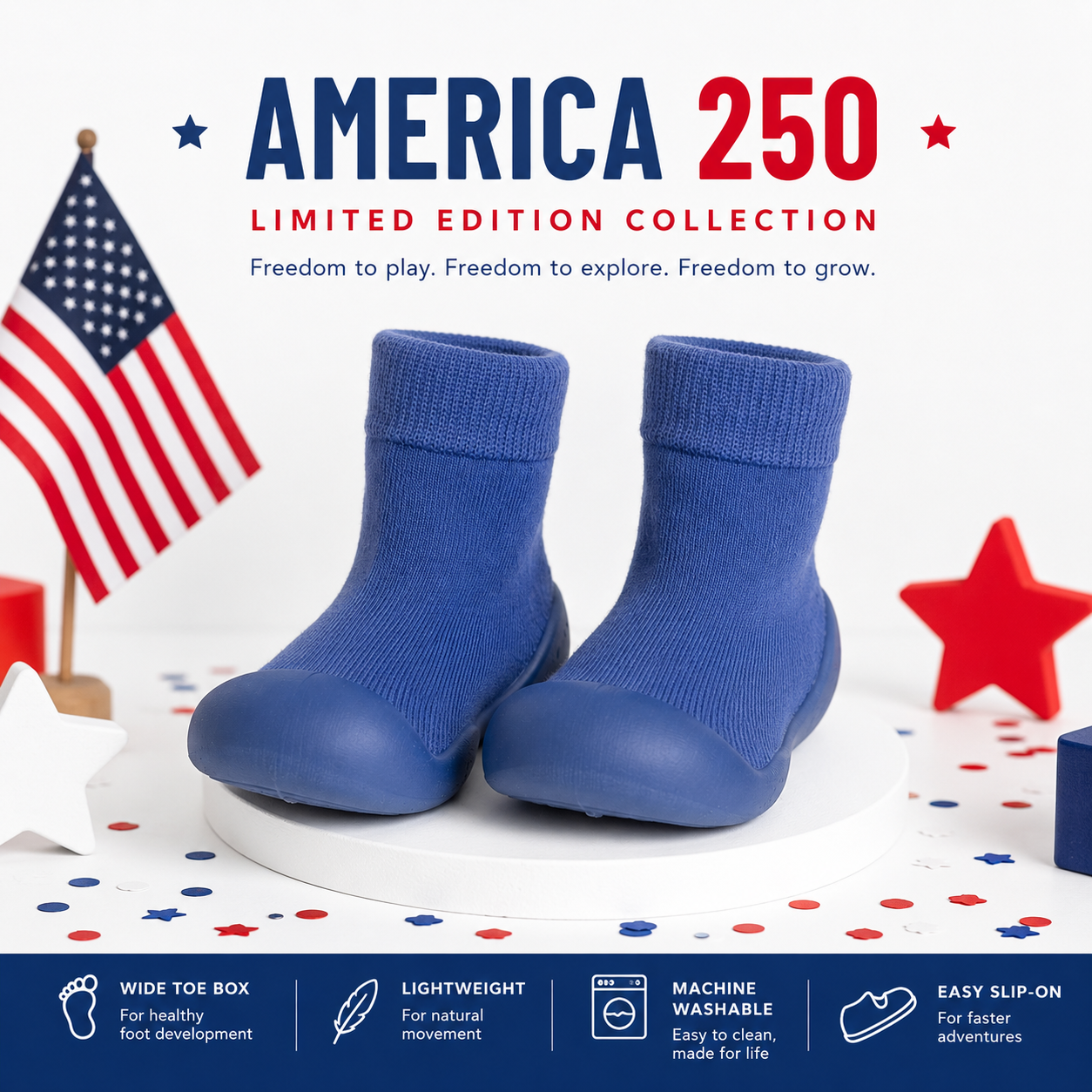 America 250 Blue