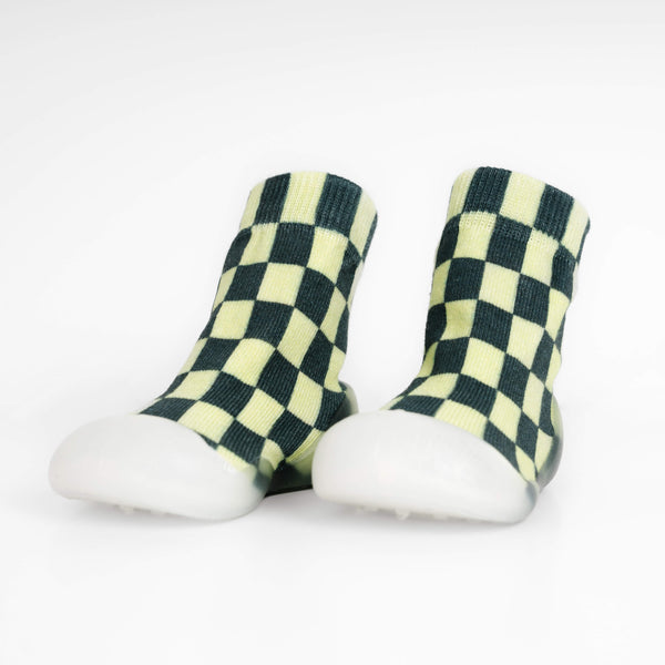 Checkered - Lime + Green