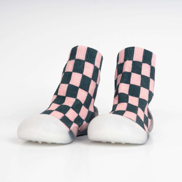 Checkered - Pink + Green